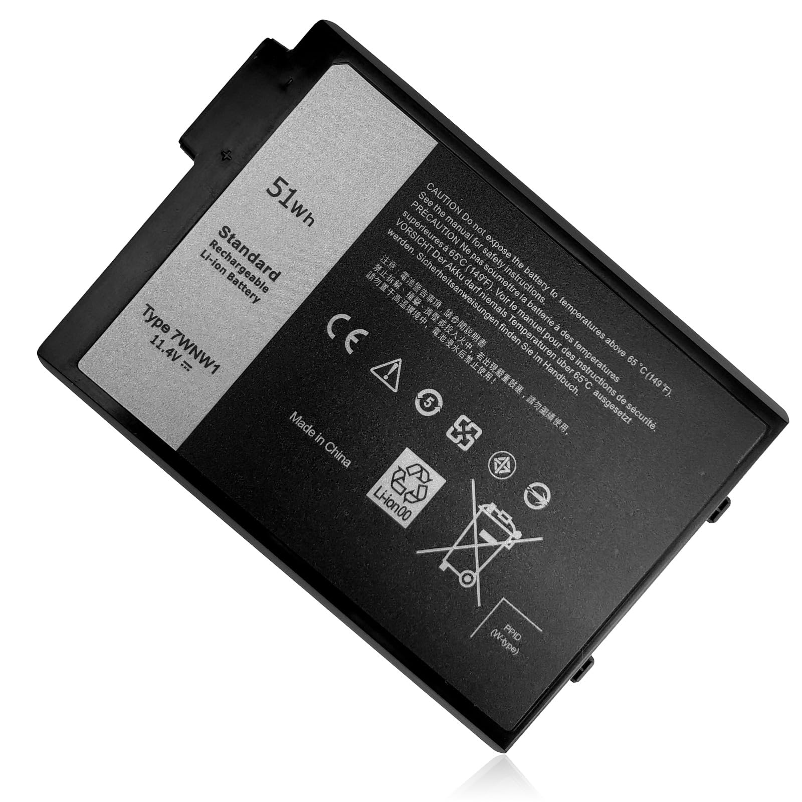Amazon.com: 51Wh Type 7WNW1 11.4V Laptop Battery Replacement for