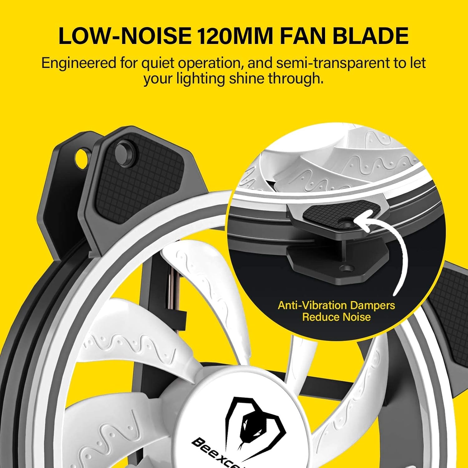 Case Fan 3 Pack Magic Moon Series, High Performance Cooling PC Fans - RGB Case Fans with Hydraulic Bearing - Low Noise Computer Fans for PC Case… : Electronics
