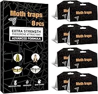 Vista 8 de Trampas para polillas mejoradas, trampas de despensa y ropa con feromonas prime, trampa para polillas de comida no tóxica e inodora, repelente