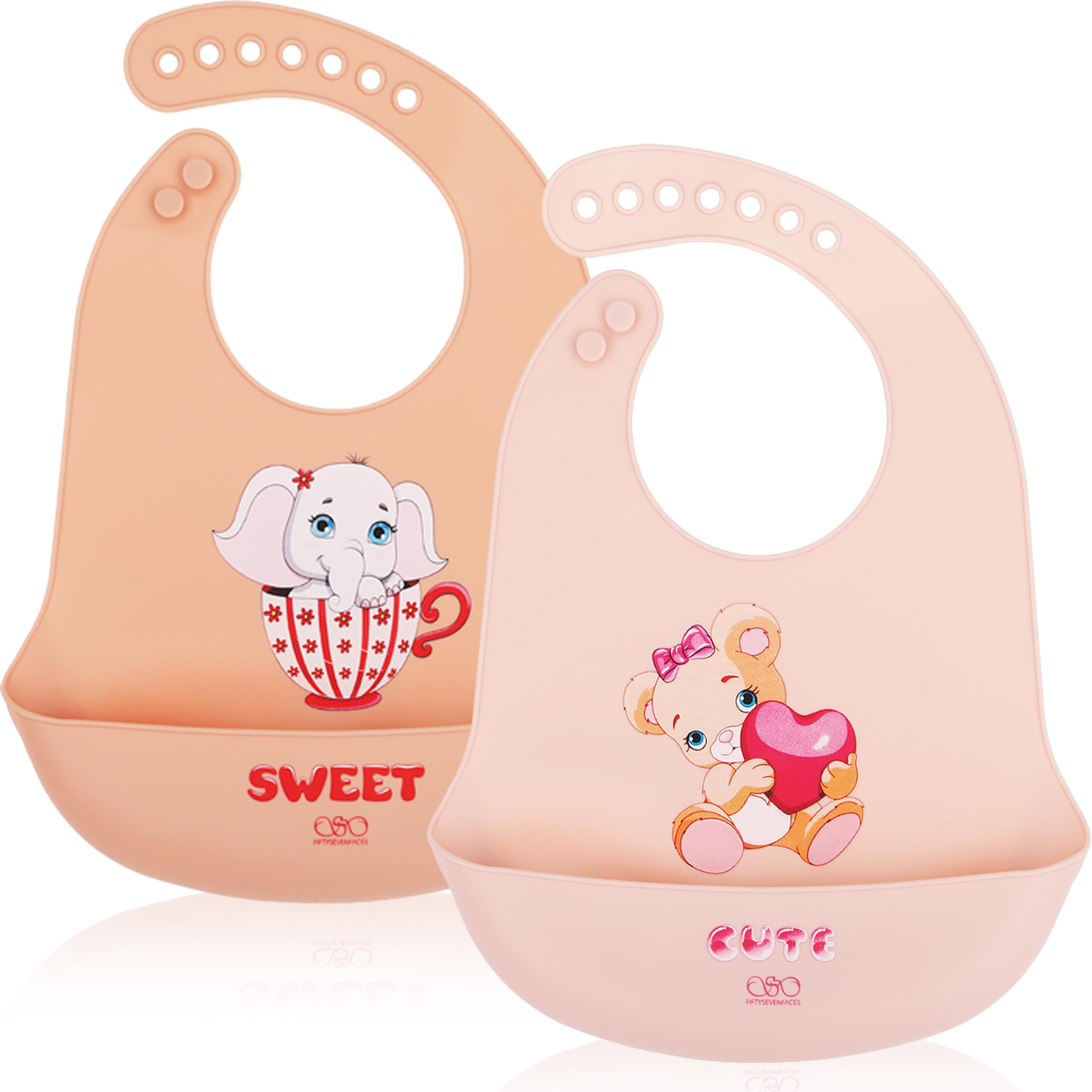 Lot De 2 Bavoirs Imperméables Teddy Bear JOLLEIN, Vente En Ligne De