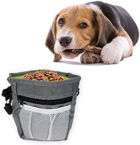 Miniatura 8 de Pets First Bolsa de entrenamiento para perros, bolsa de golosinas para croquetas, alimentos, juguetes, accesorios con dispensador de bolsas de