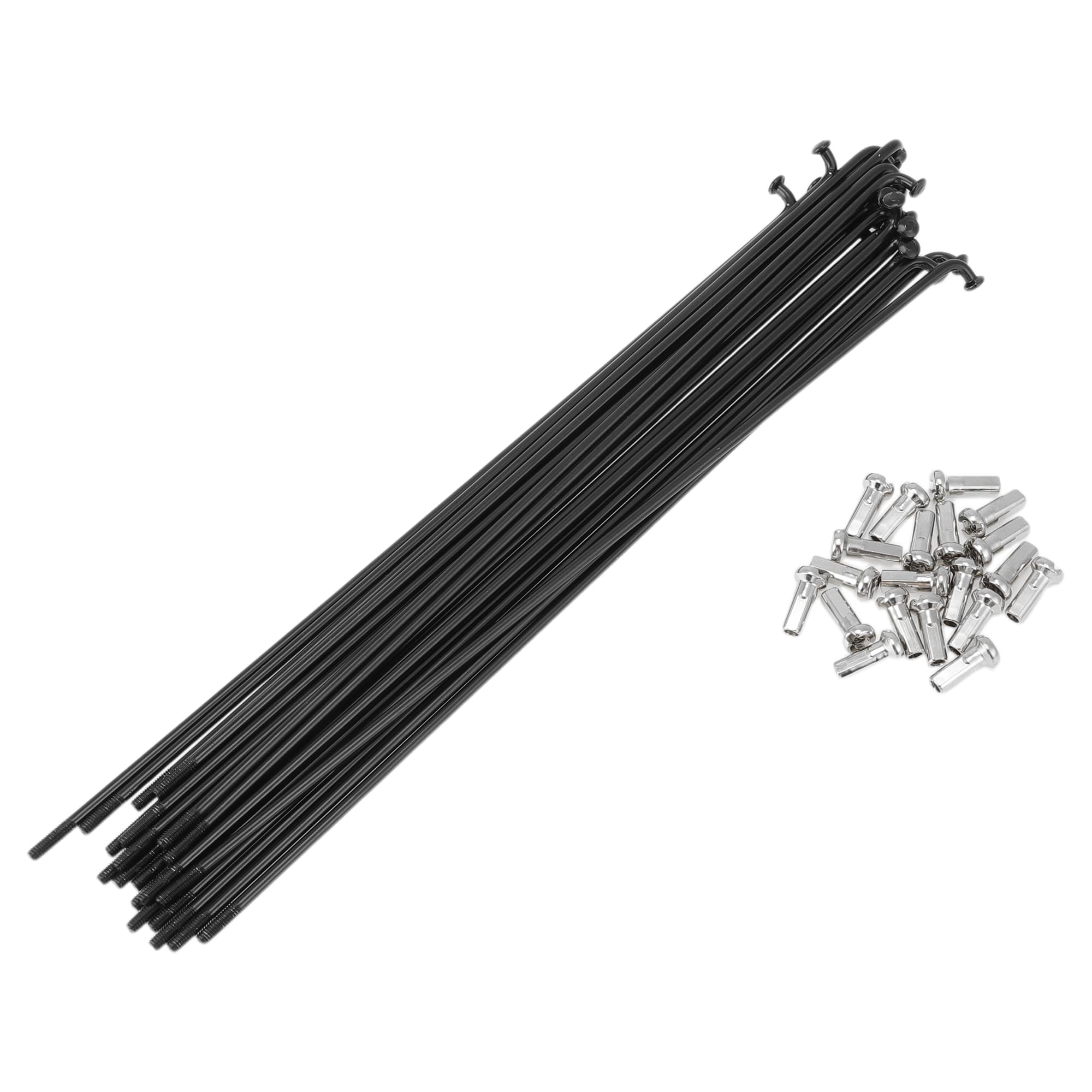 HEROFFIX 20 Set 13G Bicycle Spokes 185mm Bike Wheel Spokes 304 Stainless Steel Black