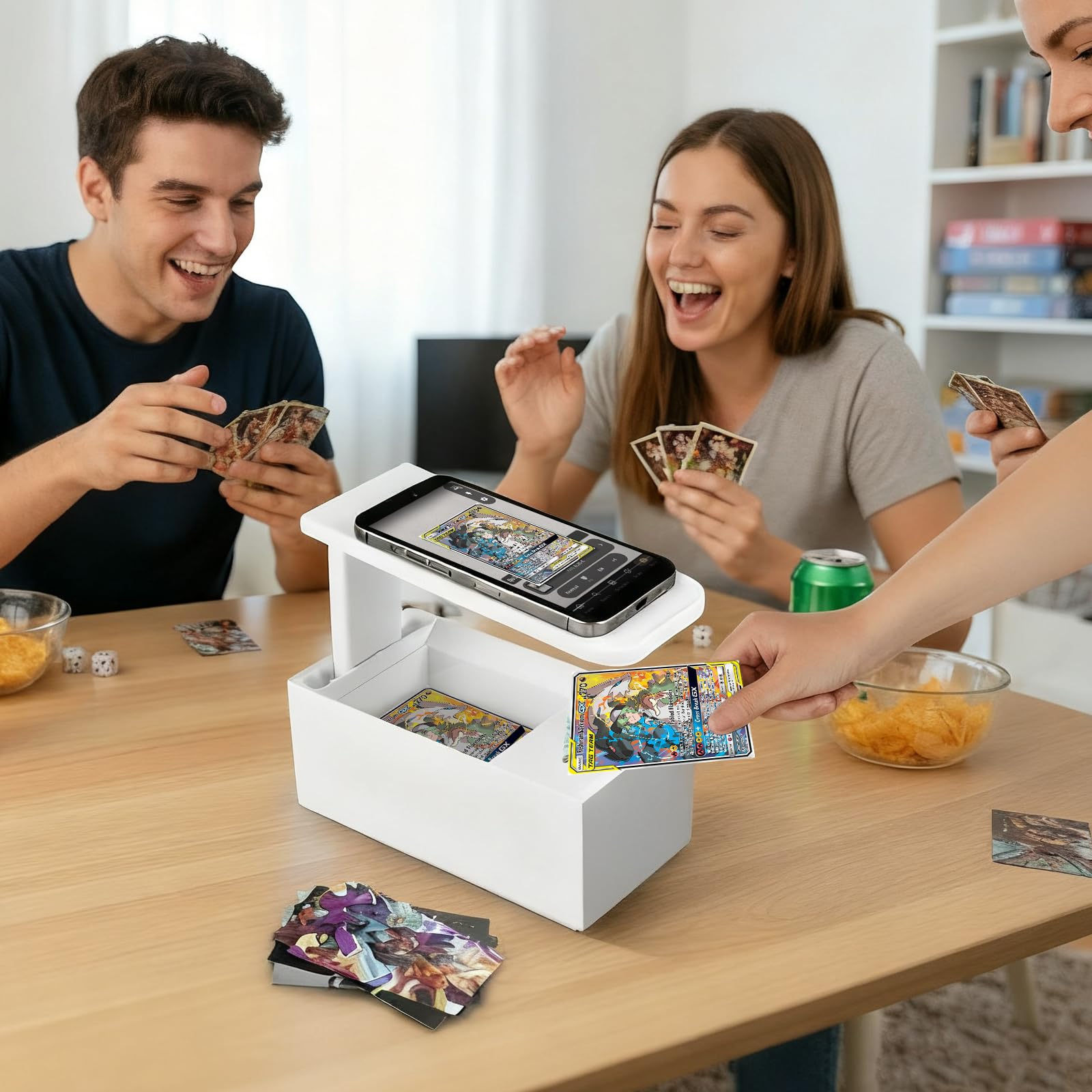 Scanbox pour Cartes MTG TCG, Support de Scanner de Cartes à Collectionner, Support de Scanner Portable Compatible avec ManaBox, Numérisation Rapide et Informations sur Les Prix des Cartes Magic