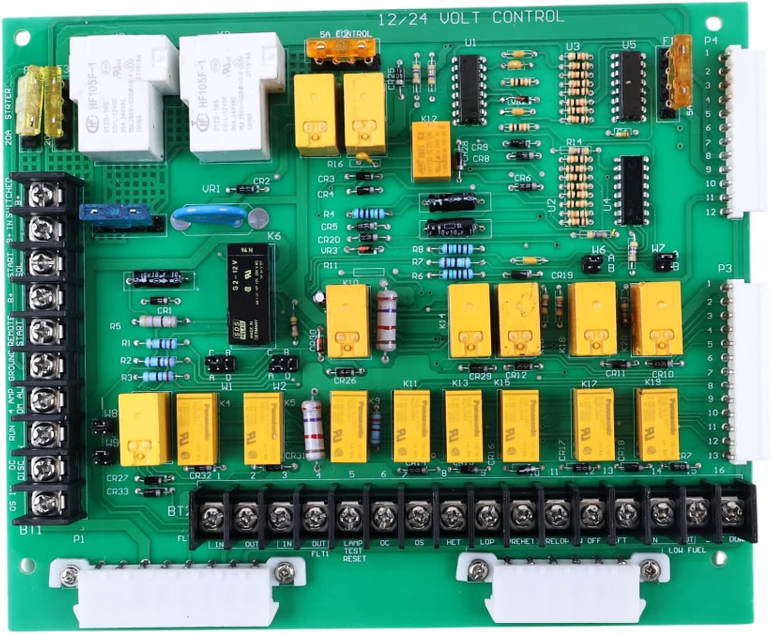 12V 12 Lights Circuit Control Board 300-4296 300-2811 300-2807 Compatible with Onan Generators