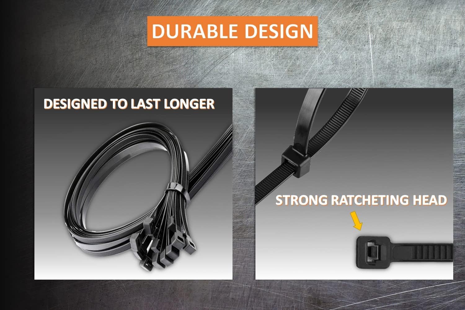 Uр Tо 40% оƒƒ Kable Kontrol Heavy Duty Cable Zip Ties 100 Pcs 14 Inch Black, 120 Lbs Tensile Strength, Self-locking UV Resistant Plastic Nylon Wire Ties, for Indoor or Outdoor Use