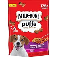 Algopix Similar Product 13 - MilkBone Puffs Dog Treats Bacon