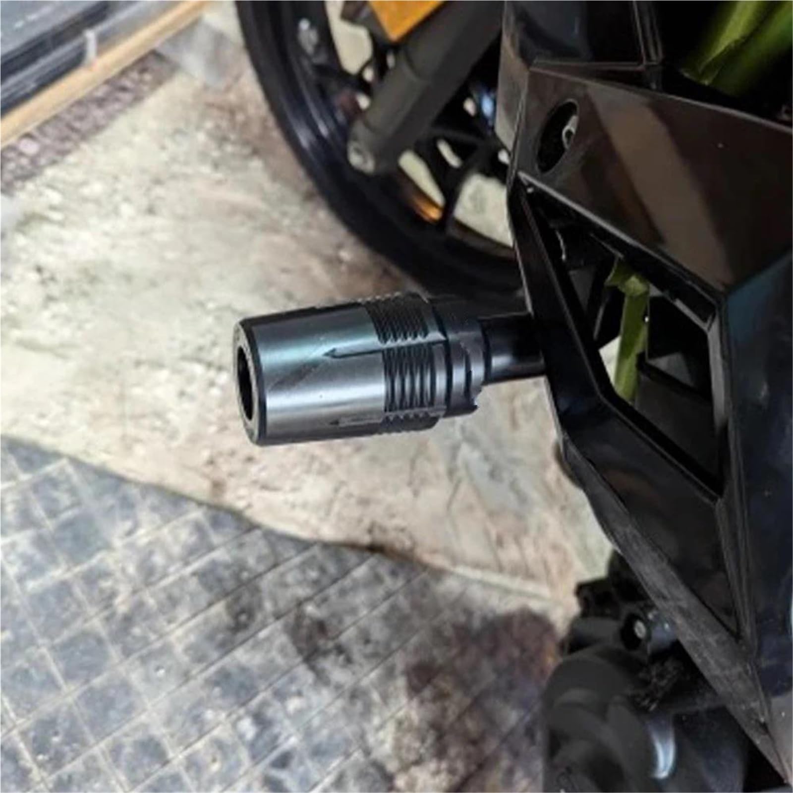 Tamponi Paratelaio Per Kawasaki Per Ninja 500 500SE Z500 2025 2024 Moto Paratelaio Crash Pad Protezione Dalla Caduta Scarico Slider(Frame Sliders-Black)