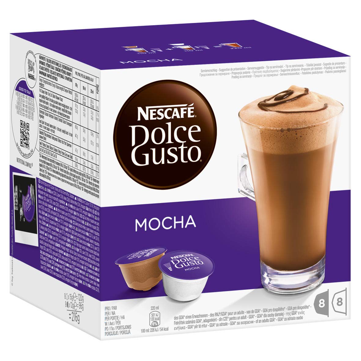 Nescafe Dolce Gusto Mocha - 6 x 16 cápsulas