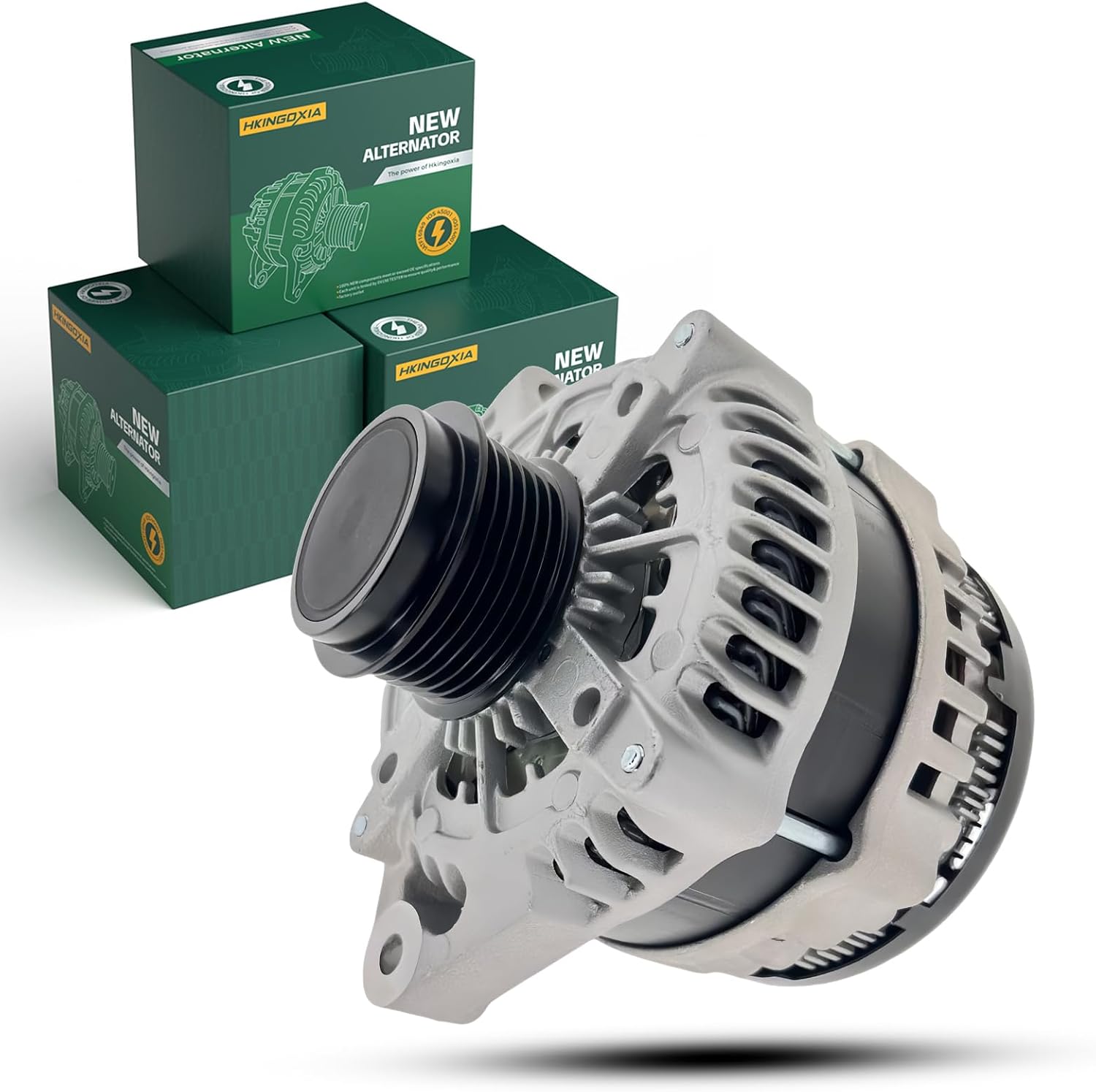 Automotive Alternator Fit for: Buick® Enclave V6 3.6L 2008-17, Chevrolet® Traverse V6 3.6L 2009-17, GMC® Acadia V6 3.6L 2007-16, Saturn® Outlook V6 3.6L 2007-2010