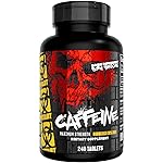 Mutant Caffeine Pills - Pharmaceutical-Grade Pure Caffeine Supplement for Boosting Energy, Focus, Mental Alertness, Performance, & Endurance - Reduces Fatigue & Restores Wakefulness - 240 Tablets