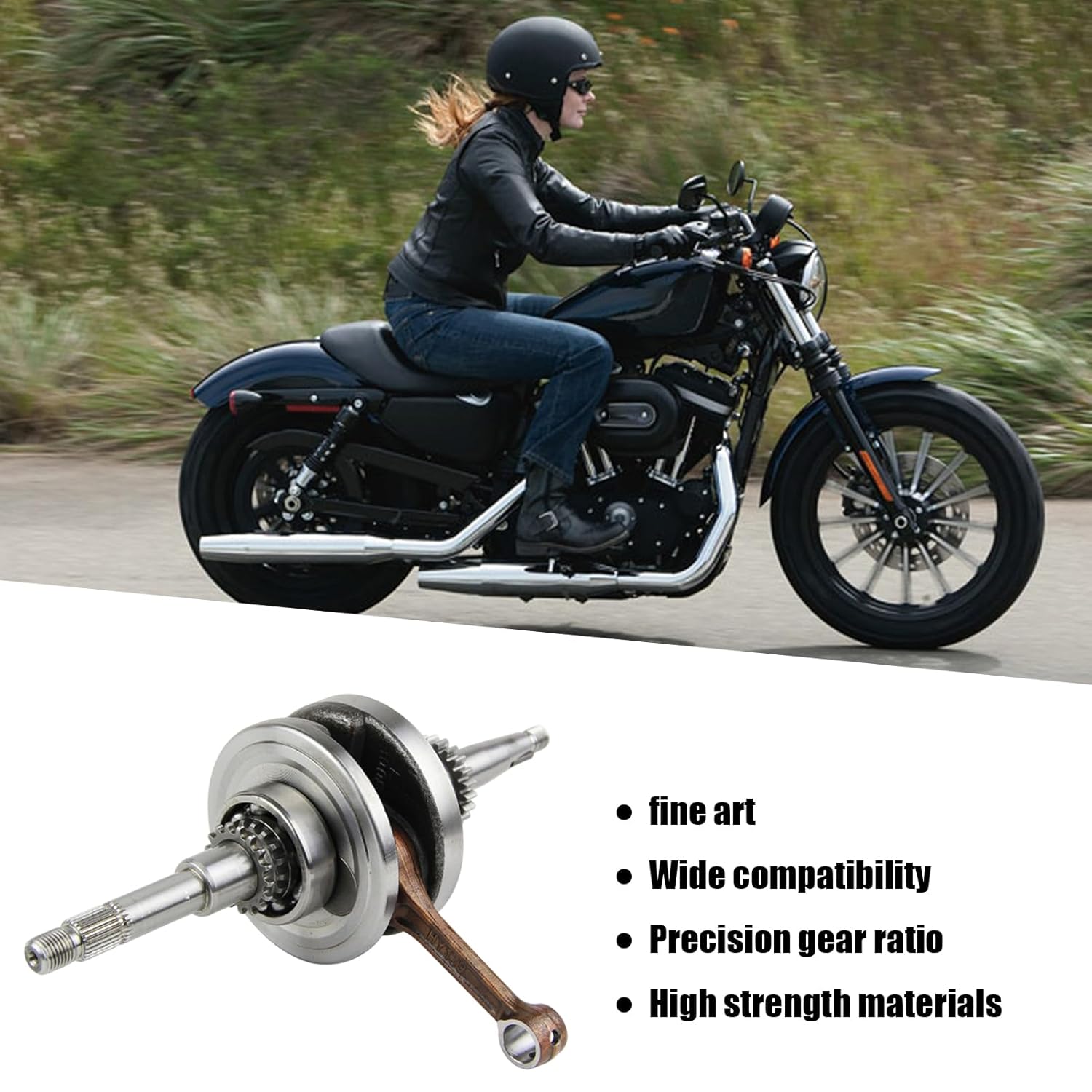 Motorcycle Engine Crankshaft Tool, 45# Steel 16/22 Tooth Connecting Rod Engine Turning Tool, Motorcycle Repair Accessory for Engines Maintenance, DIY, Workshop Use