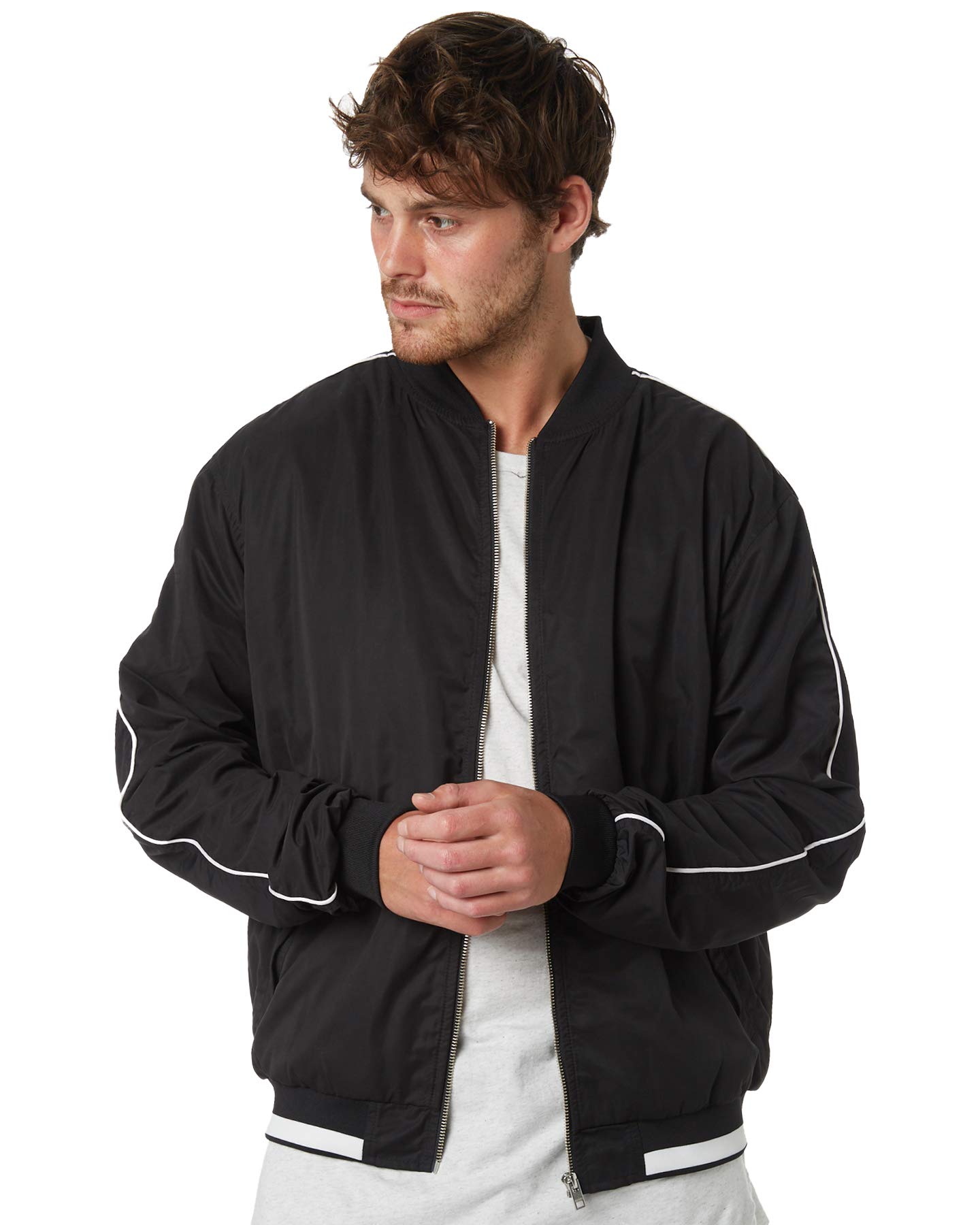 ZANEROBEMen's Piped Bomber Jacket
