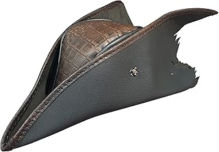 Bloodborne 2 Hunter Leather Hat Brown (Leather, XX-Large)