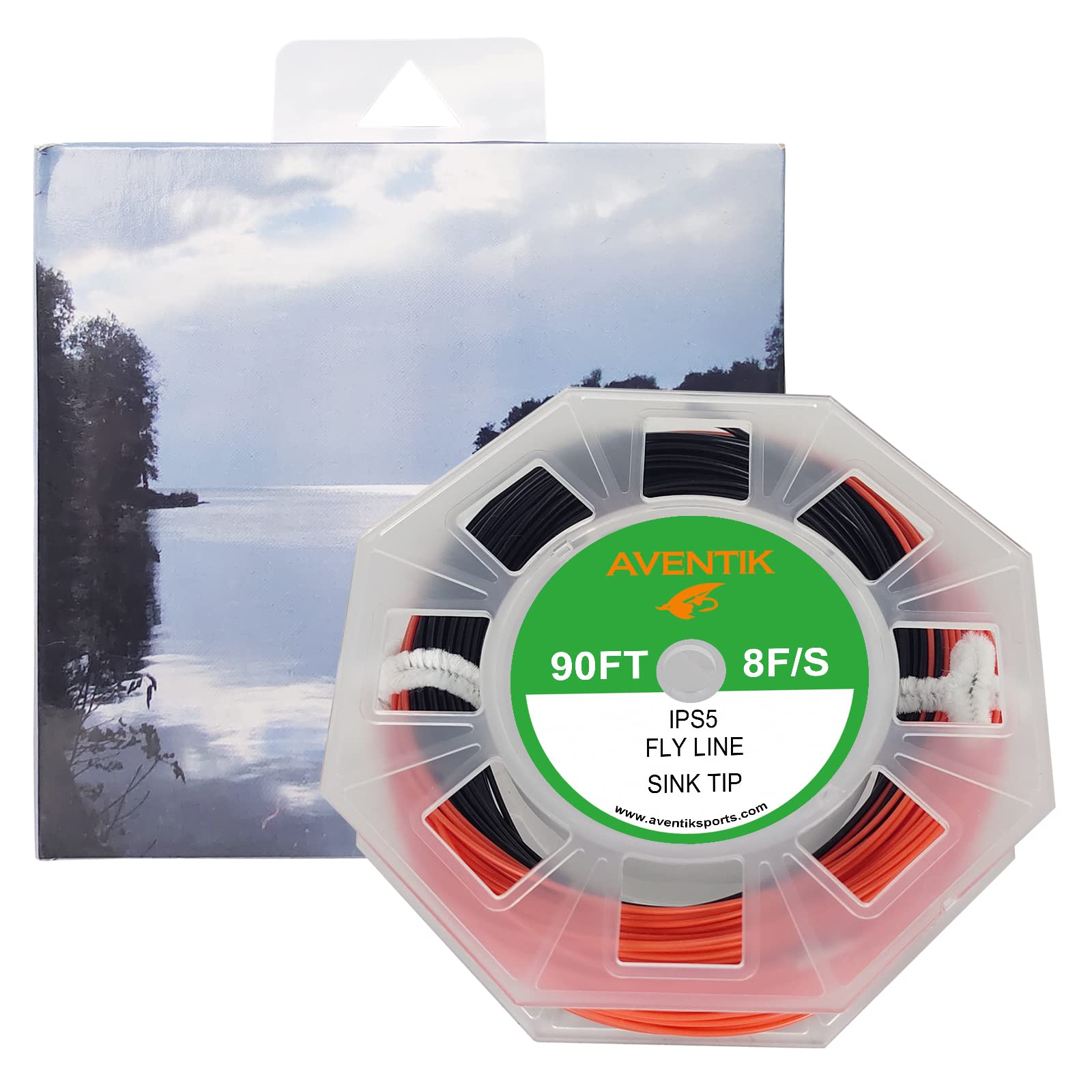 Aventik Fly Line Sinking Tip Full Sinking Fly Fishing Line Weight Forward Fast Sinking Line with 1 or 2 Welded Loop IPS3/IPS5