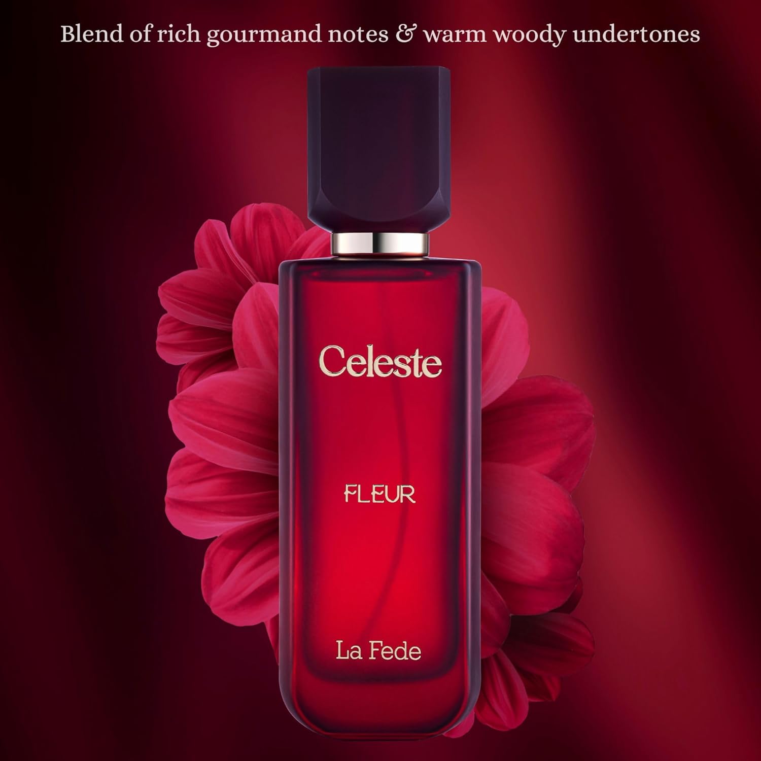 KHADLAJ PERFUMES Celeste Fleur 100ml EDP La Fede for Women - Blackcurrant Violet and Cedar- Over Red Juicy Accords with Warm Woody Vanilla Scent
