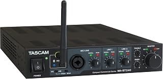 TASCAM(タスカム) MA-BT240 マイク入力/Bluetooth搭載 ハイ・ローインピーダンス両対応 ミキシングアンプ