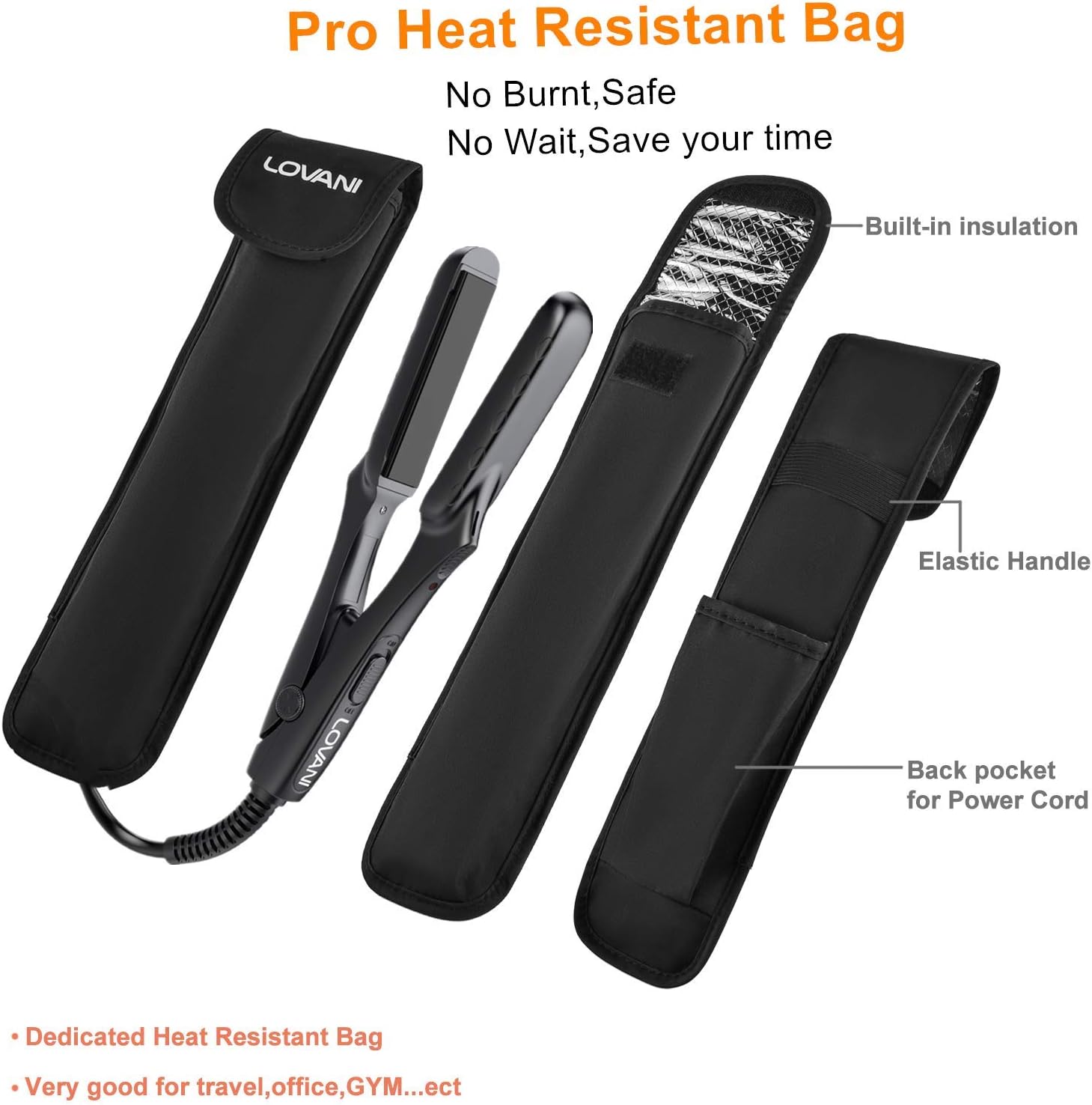 Mini Portable Flat Iron Tourmaline Ceramic Dual Voltage Travel Iron for Worldwide Use LED Indicator LOVANI Hair Straightener (Ceramic Mini) : Beauty & Personal Care