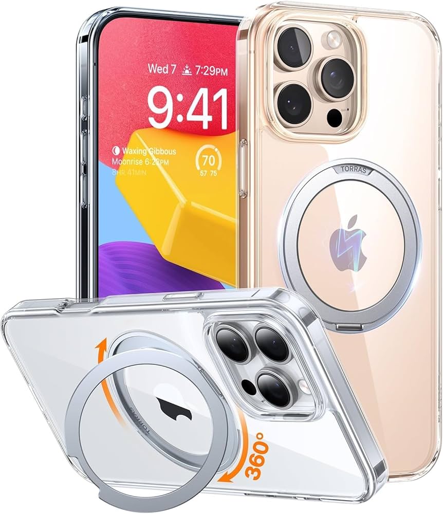 Amazon.co.jp: 【透明度爆上がり・多機能360度回転スタンド