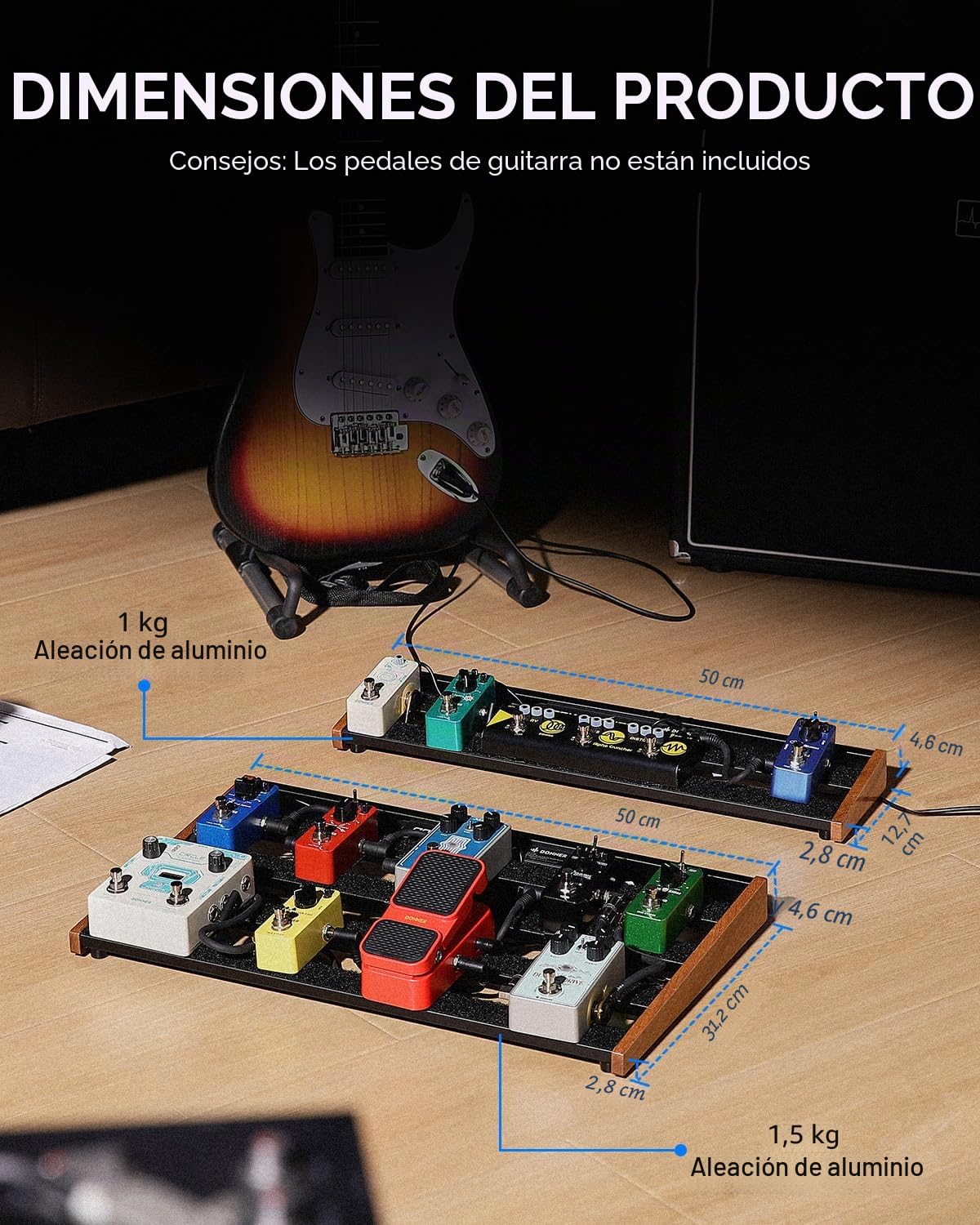 Donner DB-P100 Portable Guitar Effects Pedals Board kit（EU）