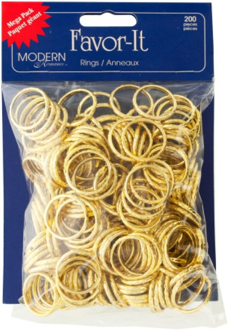 StarSun Depot Gold Wedding Rings Party Favors Set of 96, [Party Supplies, Party