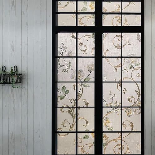 Miniatura 3 de ECYC Ltd Película autoadhesiva de vinilo para ventana, papel de ventana en relieve 3D, decoración del hogar, película de vidrio para ventana