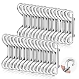 Wanmu 30 Pack Double Ended Snaps Hooks, Extra Large 3.5 inch Mental Buckles Clips Heavy Duty Trigger Snap for Water Bucket Horse Tack Horse Feed Hammocks Key Chain Dog Leash Horses Pet Sling