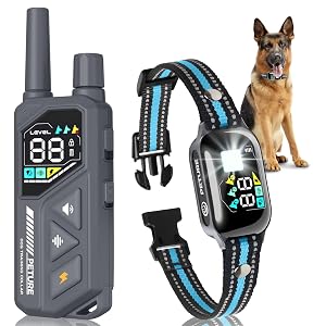 Dog Trainer Collar with Remote - IPX7 Waterproof Dog Training Collar with Beep Vibration Static No Static Modes