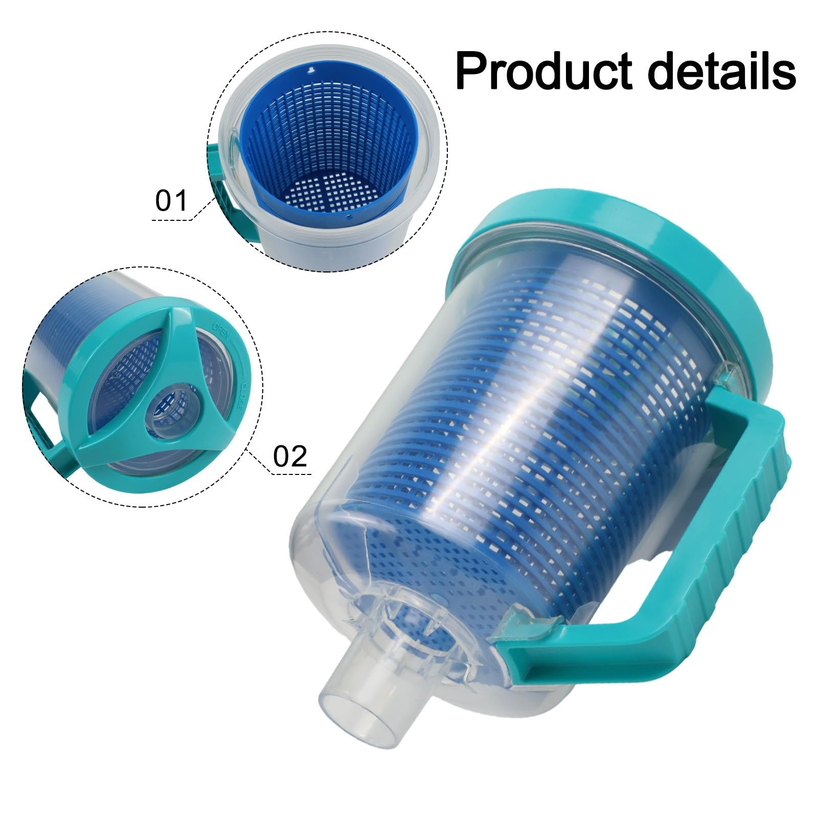 Cesta transparente para trampa de piscina, extra grande, para bolsa de recogida de hojas para R211084 para Hayward W530 W560 para zodiac W26705, filtro de desechos transparente