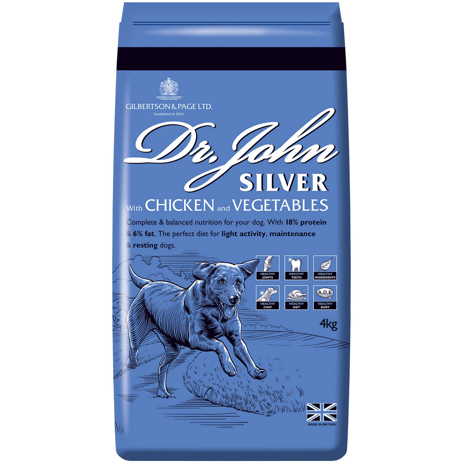 Gilbertson and Page Dr John Silver Chicken Dog Food 4 Kilograms — image 1