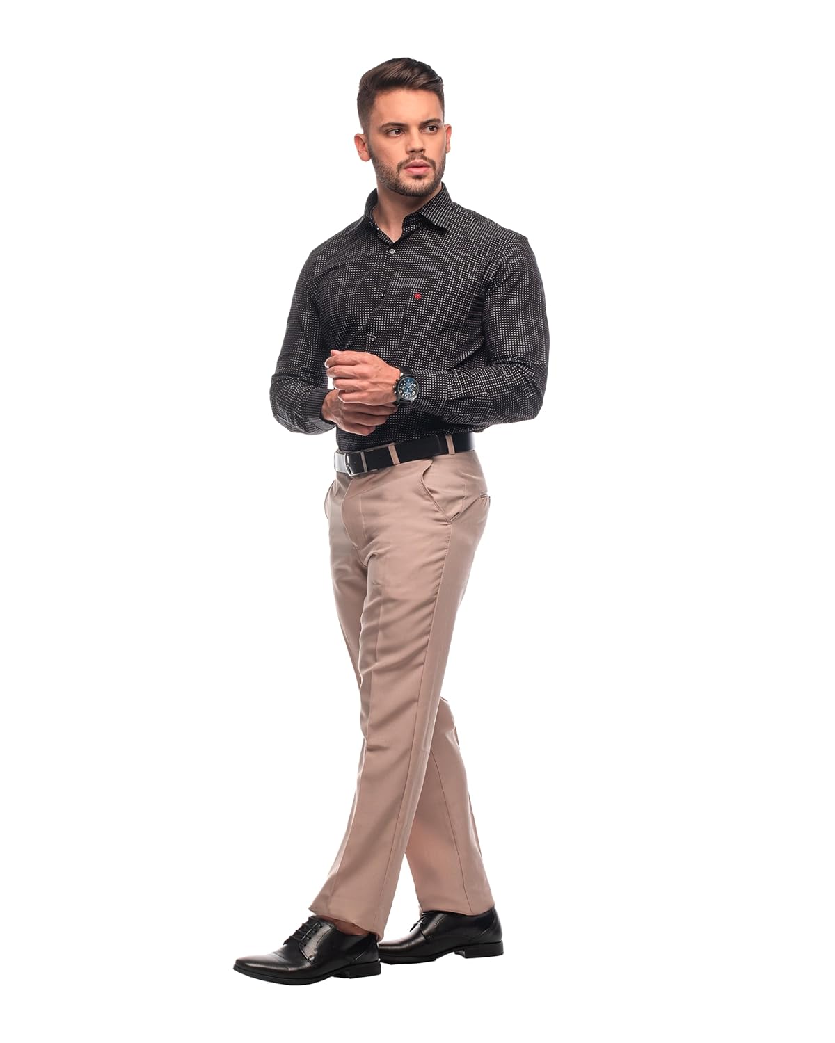 Calça Social Masculina Tradicional Tecido Oxford