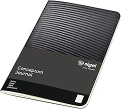 SIGEL Co865 Notebook approx. A6 9.3 x 14 cm, Lined, Soft Cover, Black, Conceptum