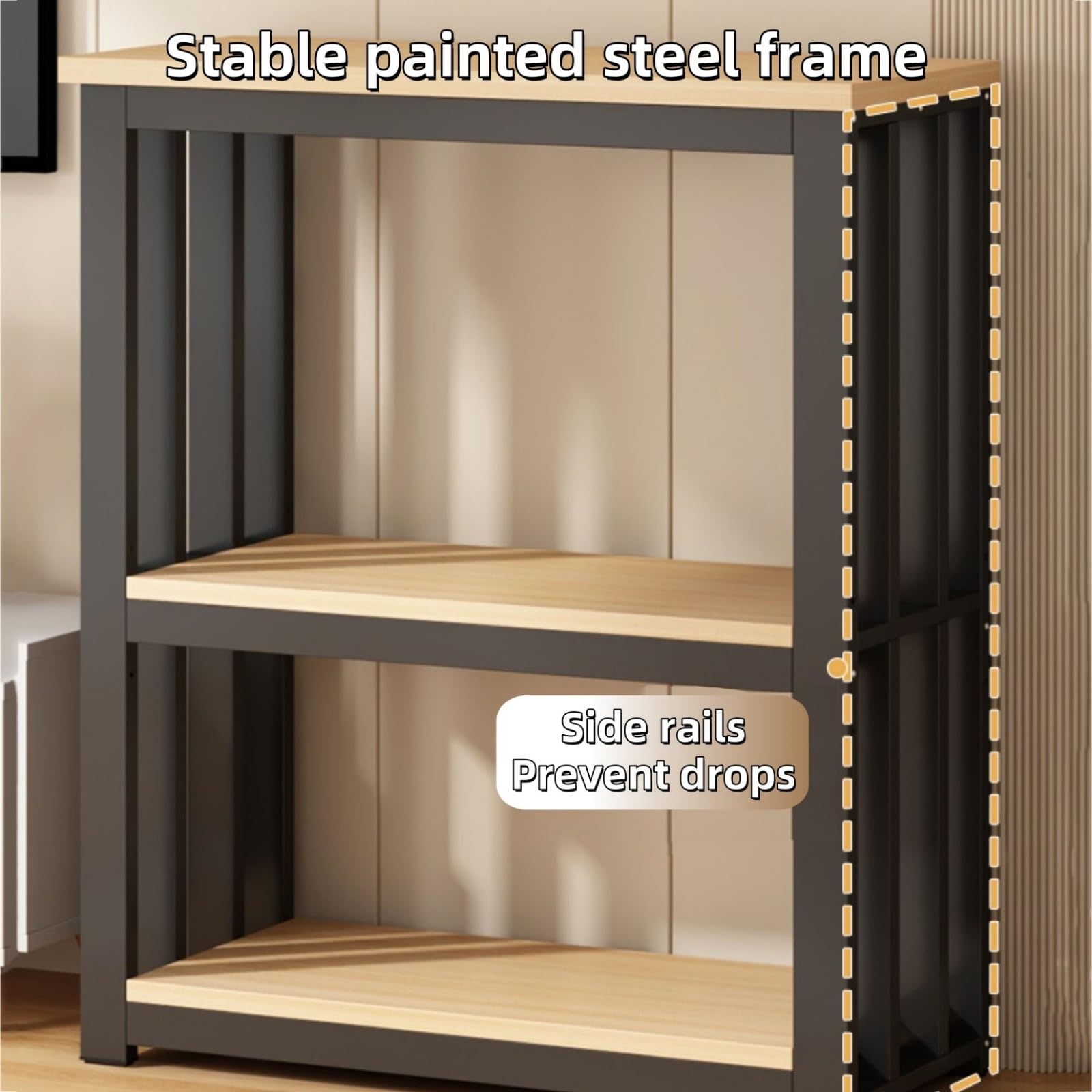 Regulowany 3-stopniowy stojak do akwarium z metalu – stabilny regał do akwarium dla hodowców i żółwi, uniwersalny stelaż do terrarium (50 x 35 x 100 cm) – trwały, zajmuje mało miejsca, prosty