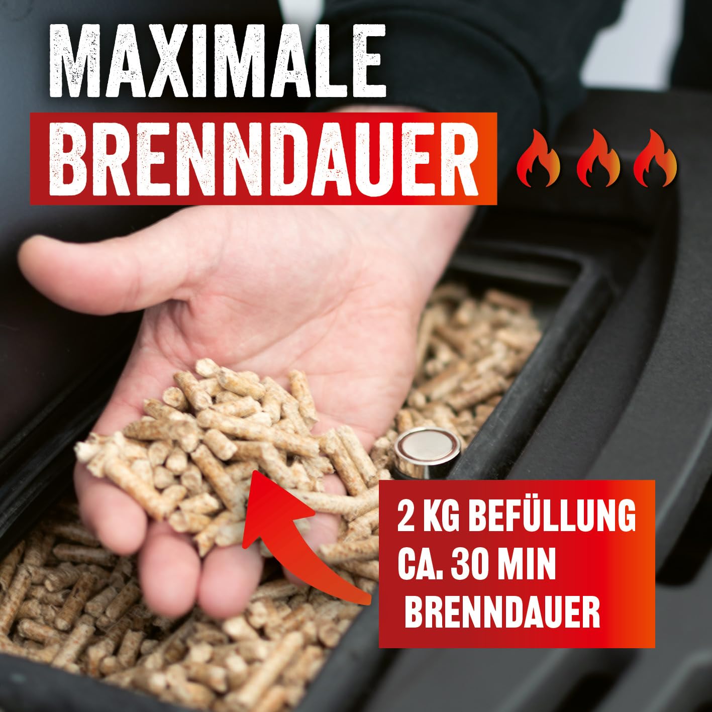 LANDMANN Grillpellets Kirsche 10kg | Für die besonders rauchige Note | Für Smoker, Pellet- und Holzkohlegrills & Pizzaöfen geeignet | Geringer Verbrauch | Ideal auch für Räucherboxen [Braun]
