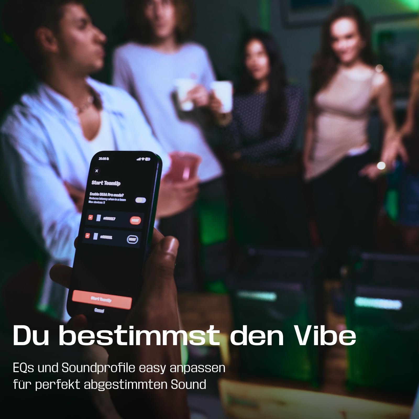 SOUNDBOKS Mix – Tragbarer Bluetooth-Lautsprecher – Robust & Wetterfest (IP65) – USB-C Akku – Extrem Laut – 121dB – Indoor & Outdoor Speaker – 40 Stunden Laufzeit – (Schwarz)