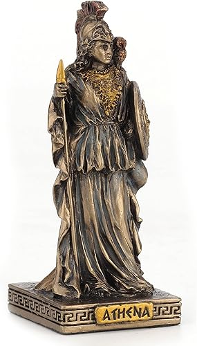 Miniatura 2 de Veronese Design Figura miniatura de Athena de 3 58 pulgadas, diseño griego de la diosa de la sabiduría, pintada a mano