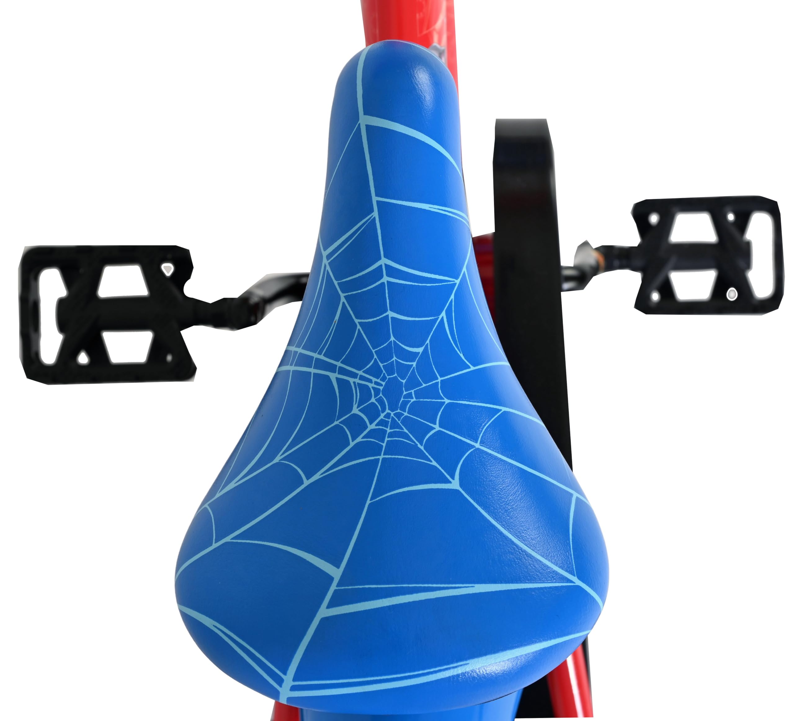 Volare Spider-Man Kinderfahrrad 14 Zoll | 3,5–5 Jahre | Hand- & Rücktrittbremse, Stützräder, Kettenschutz, Reflektoren | Verstellbarer Sattel | Geschenk für Jungen & Mädchen