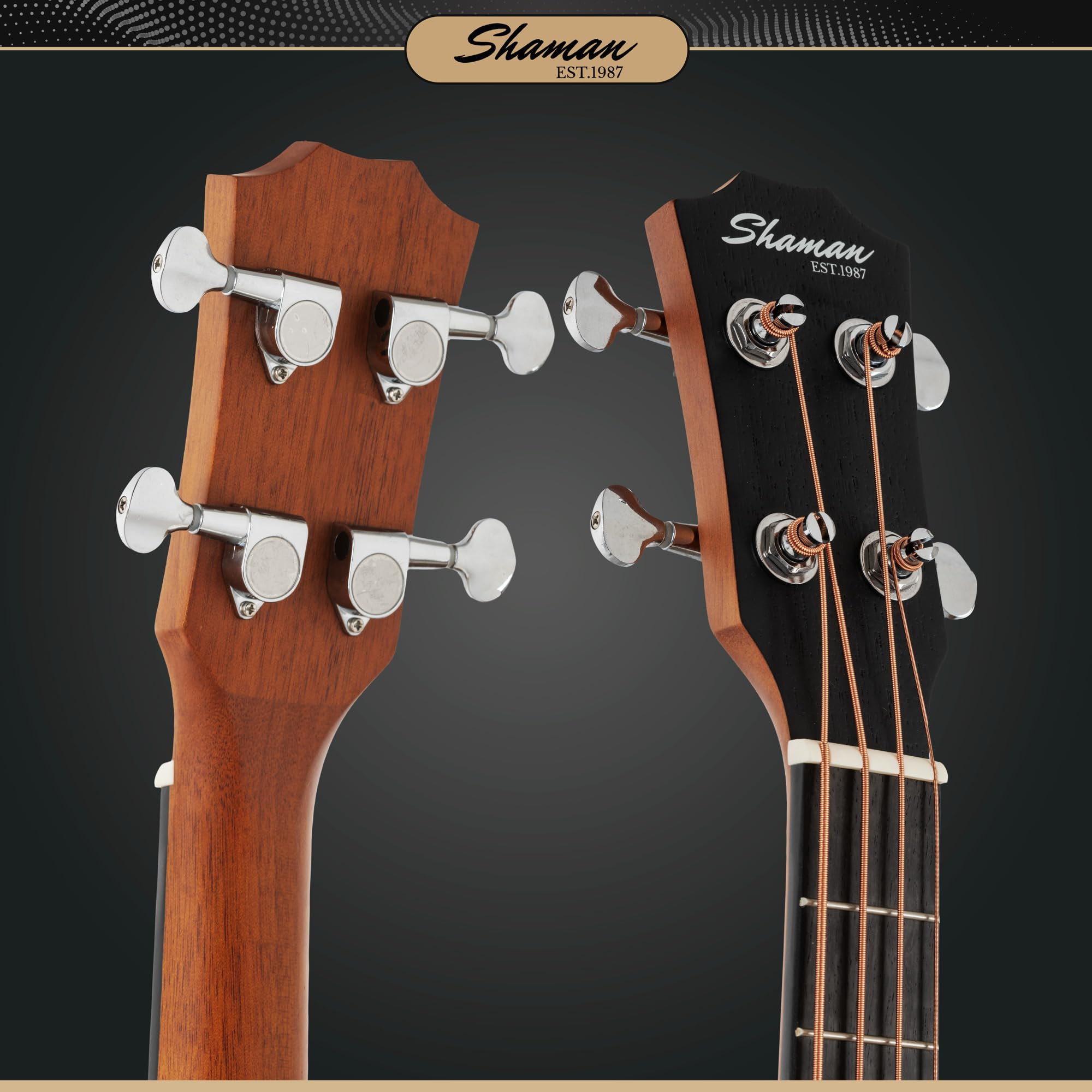 Shaman ABM4-50E-NT Bajo Acústico Natural, General, Modell: ABM4-50E-NT | Serie: AB Mini, Gewicht: 1, 74 kg, Anzahl Saiten: 4, Orientierung: Rechtshänder, Cuerpo, Forma del cuerpo: AB Mini, Mástil