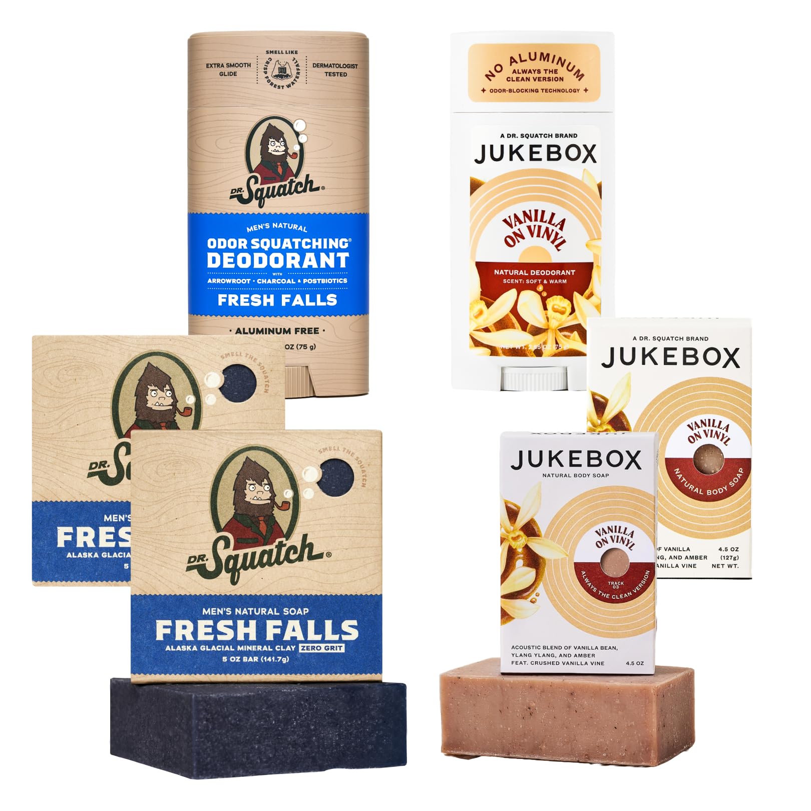 Amazon.com : Dr. Squatch x Jukebox Soap + Deodorant Gift Set