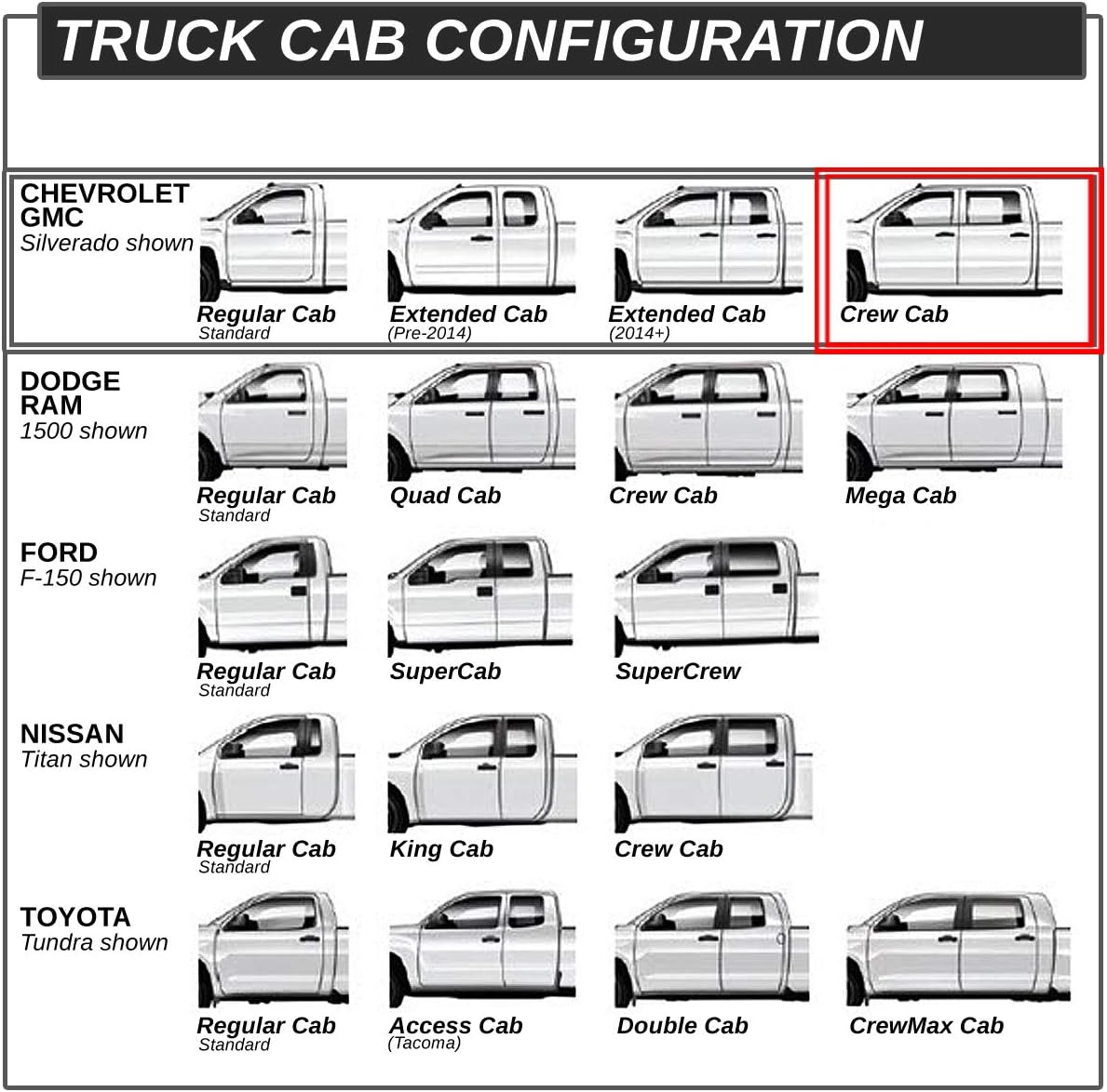 DNA MOTORING 5.5 Inches Running Boards Compatible with 07-18 Silverado 1500, Stainless Steel Side Step Nerf Bars, STEPB-ZTL-8234-SSBK