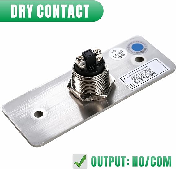 UHPPOTE Momentary Toggle Push to Exit Button Switch NO/COM Contact