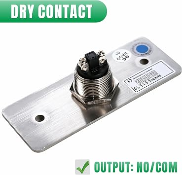 UHPPOTE Momentary Toggle Push to Exit Button Switch NO/COM Contact