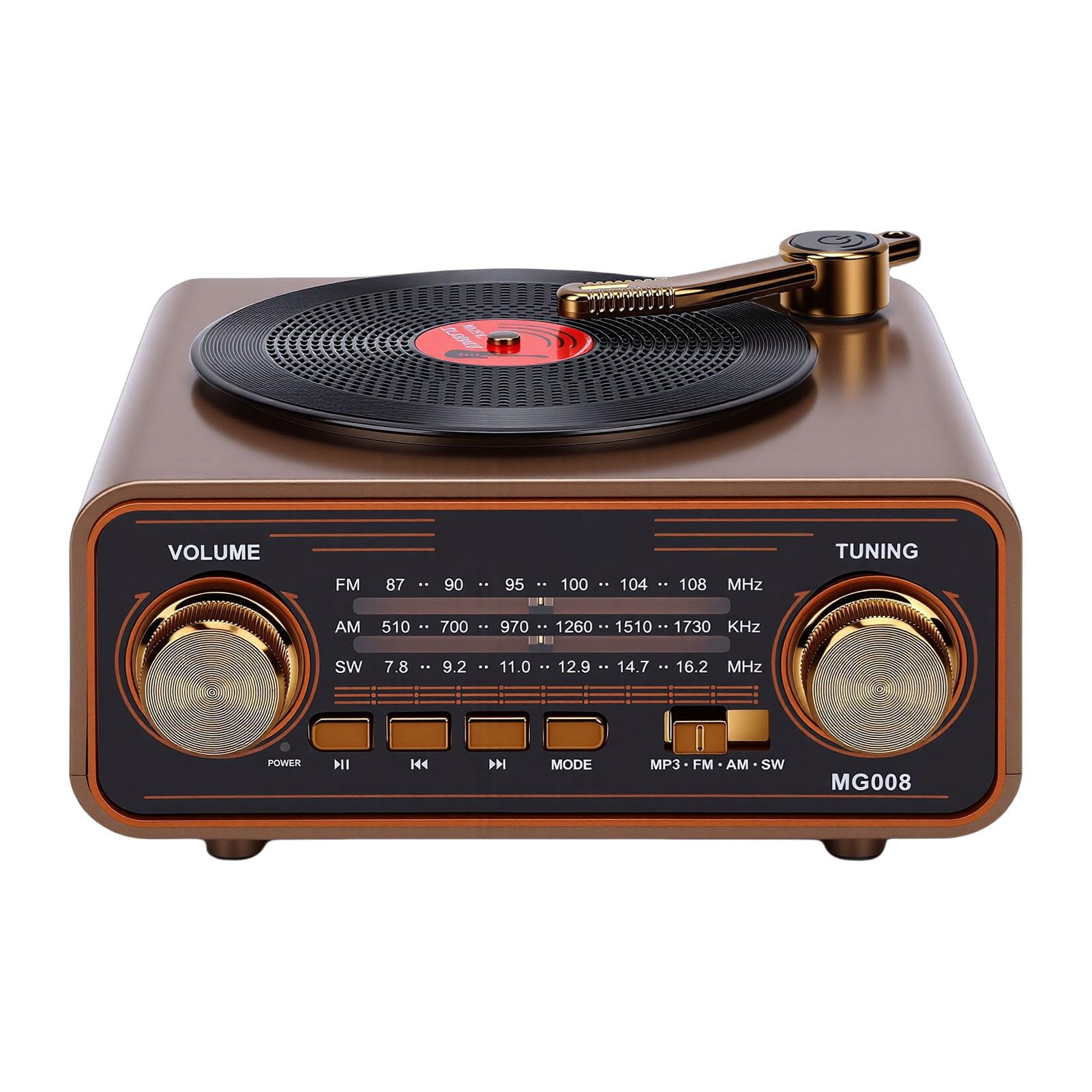 CHICIRIS Radio Retro con Altavoz Bluetooth, Am FM SW Portátil Recargable