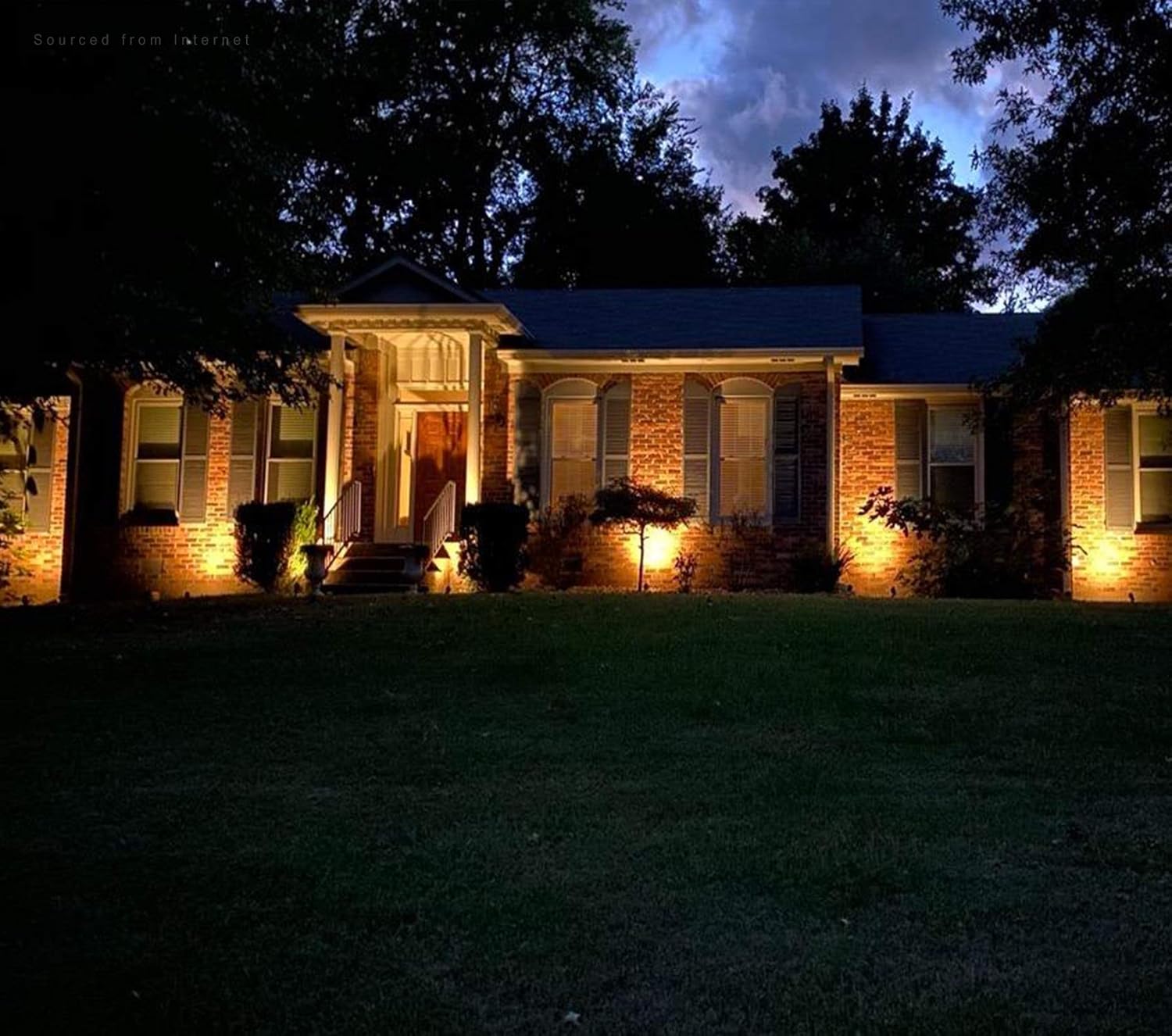 LEONLITE 8-Pack Low Voltage LED Landscape Spotlight, 12V AC/DC Aluminum Outdoor Landscape Lighting with Connectors, CRI90+ IP65 Waterproof for Garden Pathway Lawn Yard, Bronze, 3000K Warm White - - 