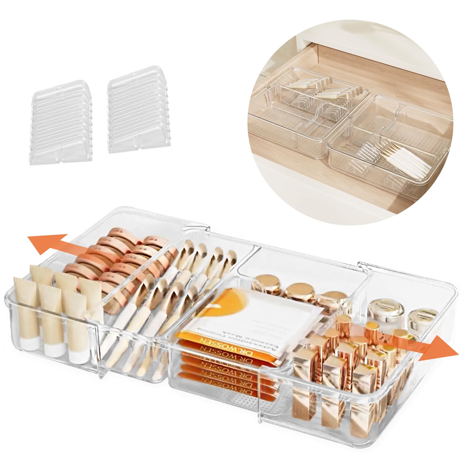 Organizador de cajones expandible