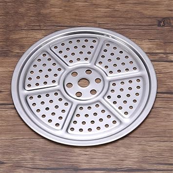 ECYC Ltd 11" Round Stainless Steel Steamer Rack Steam Tray Stand, Pressure Cooker Canner Rack Canning Steamer Rack Pot Steamer Insert Rack Steamer Plates with Holes for Kitchen Cooking