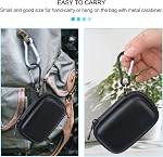 Lacdo Cas de transport dur pour SSK portatif SSD Disques extérieurs à l'état solide 250GB 500GB 1TB 2TB SSD Disque dur externe USB 3.2 Gen2 Dur EVA Sac de voyage antichoc, noir
