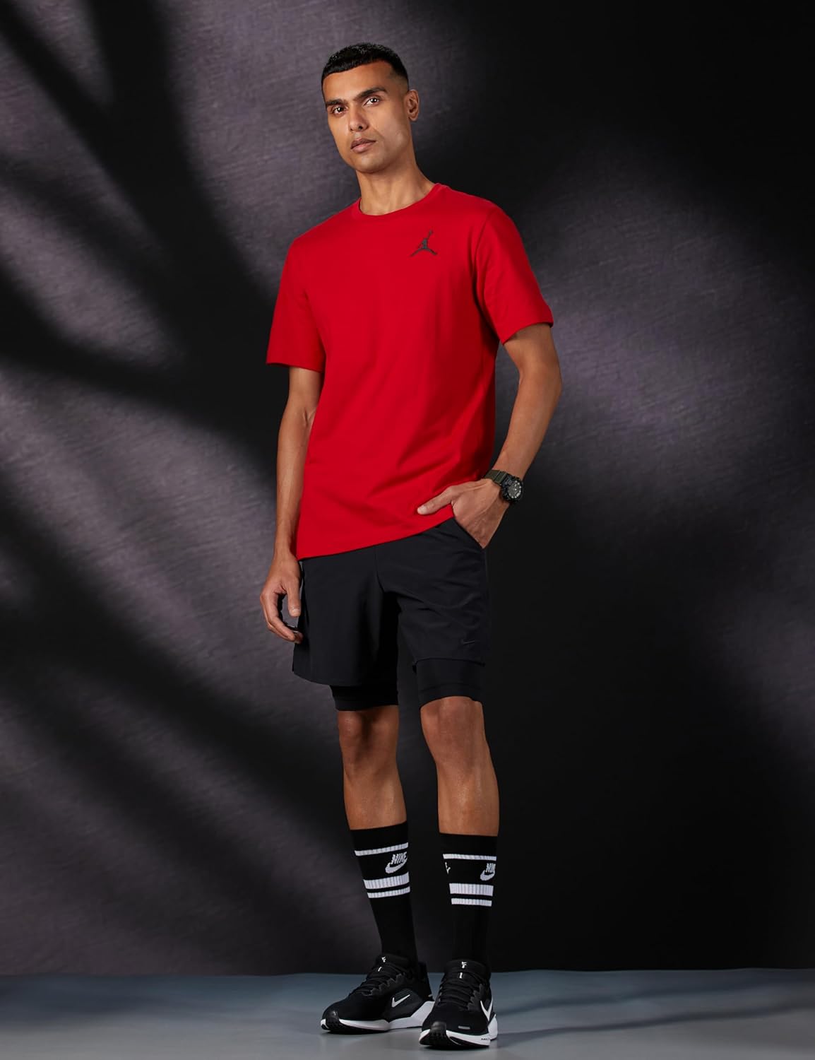 Men's Jordan Gym Red Jumpman Emblem T-Shirt - M