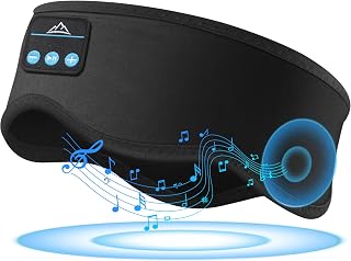 Sleep Headphones Bluetooth Headband Headphones for Sleeping - 10Hrs Sleeping Headphones for Side Sleepers, Bluetooth Sleep Mask Sleep Earbuds, Birthday Christmas Stocking Stuffers Tech Gifts Men Women