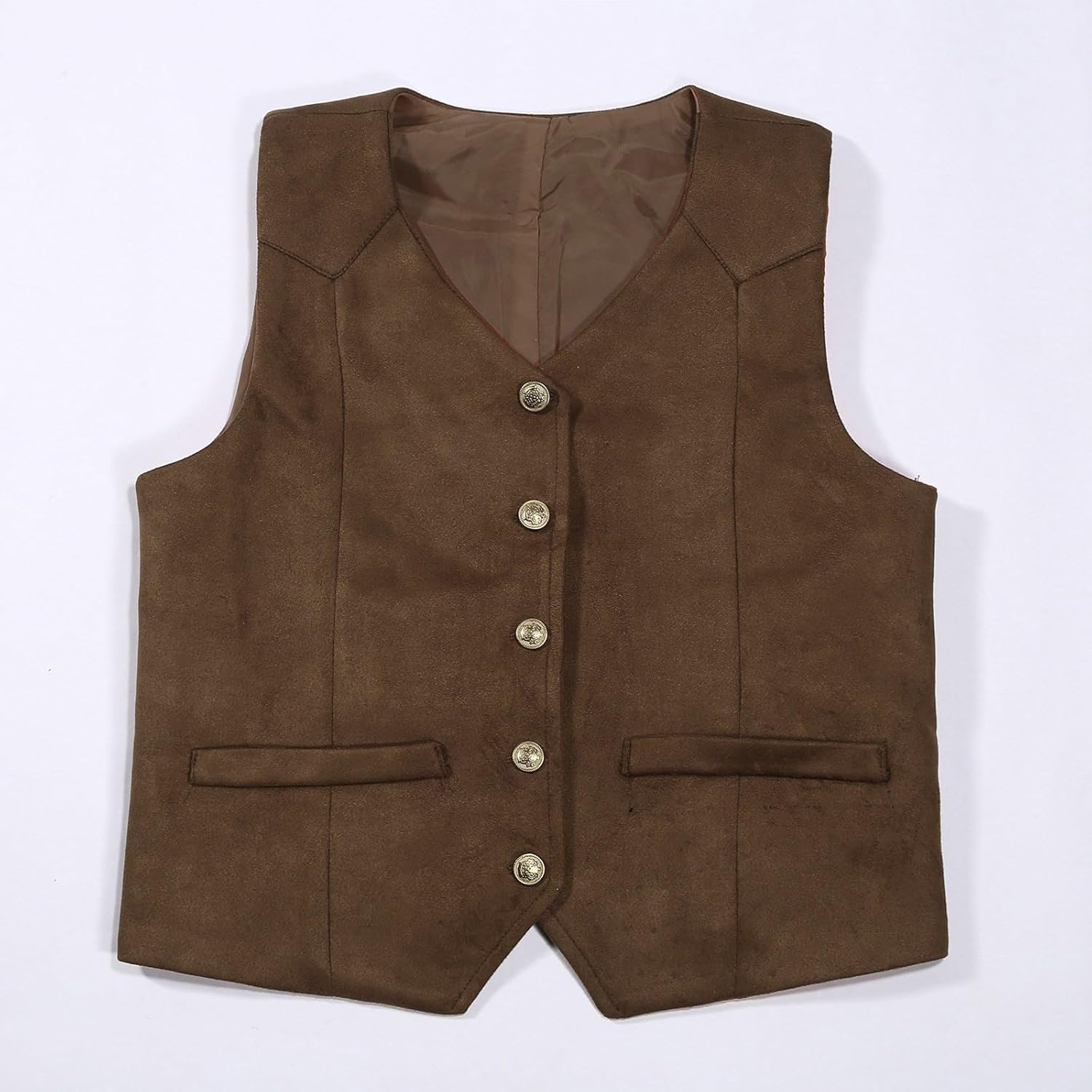 IEFIEL Fille Enfant Garçon Cowboy Gilet Cowgirl Uniforme Scolaire