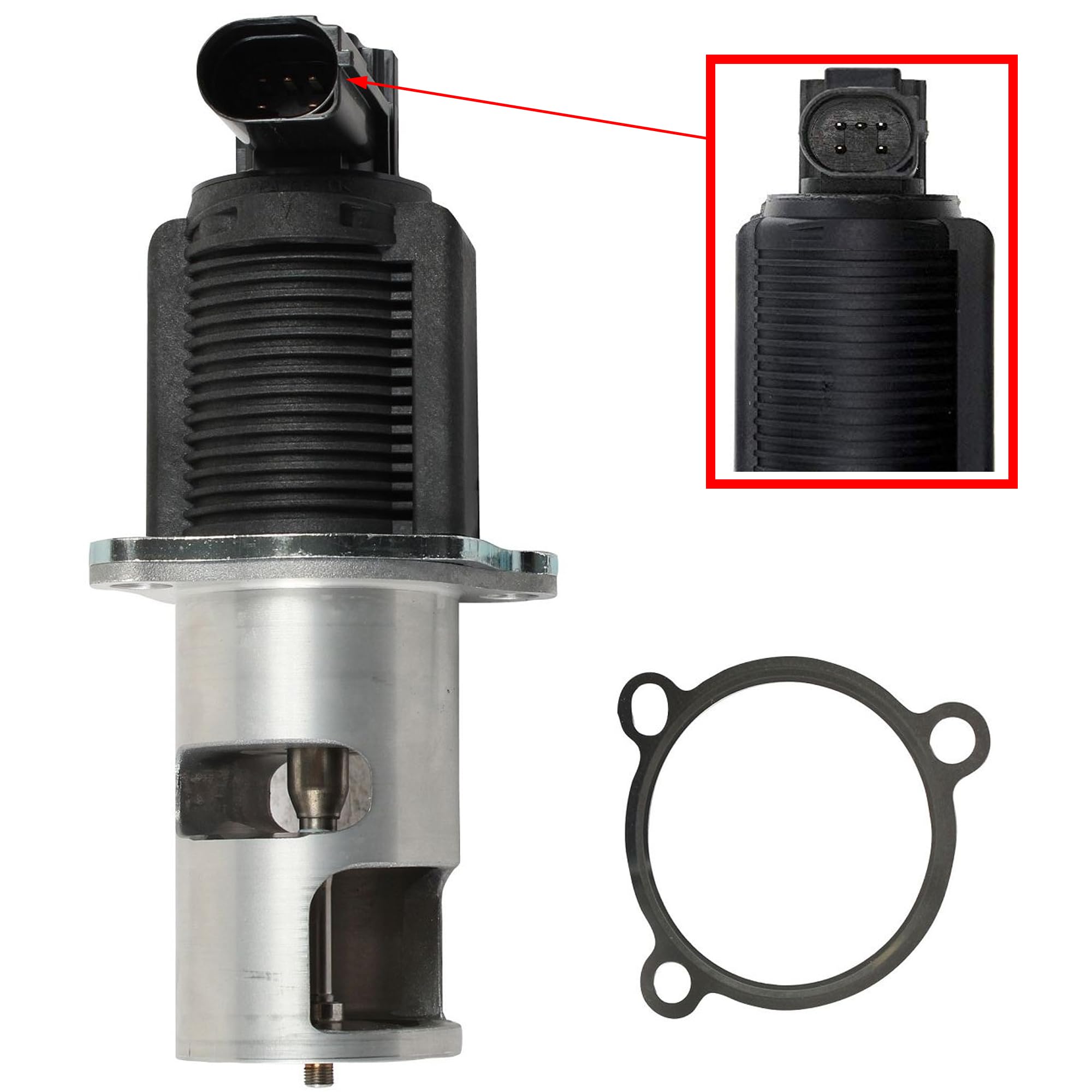 Partsline Vanne EGR électrique pour moteurs diesel 2.2 2.5 dCi Compatible avec Espace Master II, Movano A, Trafic II, Vivaro A – équivalent à 93160741, 8200088888